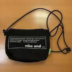 niko and ... サコッシュ ブラック
