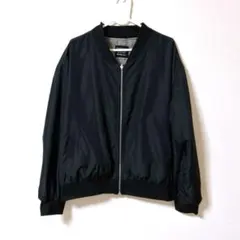 LUTIQUE　リバーシブルブルゾン グレンチェック×ブラック Ｌ