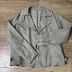 Richie glaznour グレー ライダースジャケット M