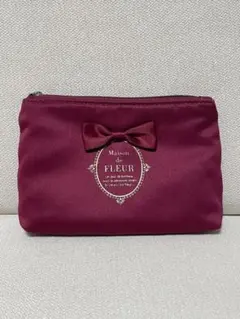 Maison de FLEUR ポーチ ボルドー リボン　メゾンドフルールのサムネイル