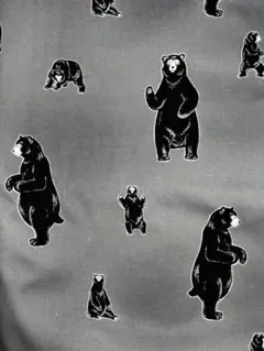 SALE B反 コスモテキスタイルオックス生地　　クマ柄　108×50