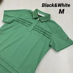 Black&White SPORT レディース ゴルフシャツ グリーン M