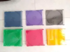 CD DVD Blu-ray ケース 5mm スリム　カラー 23枚