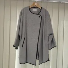 ノーカラージャケット グレーのサムネイル