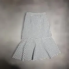 【美品】　グローバルワークキッズ　マーメイドスカート　ギンガムチェック　110