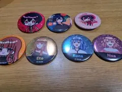 カラフルピーチの缶バッジセット 7個