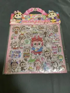 labubu 3Dシール　1セット2枚