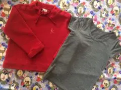 組曲 赤 トップス クリスマス ユニクロ ヒートテック セット