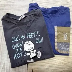 PEANUTS DOD コラボ Tシャツ 2枚セット 80cm