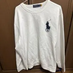 【トレンド】ラルフローレン　スウェット　ビッグポニー　ホワイト　QR確認済　XL