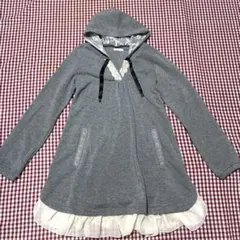 未使用　axesfemmeアクシーズ グレー パーカー　ワンピース　チュニック