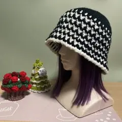 クラッシャーハット クロシェハット バケットハット ビーニー ハンドメイド