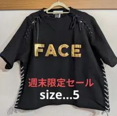週末限定セール　ファセッタズム　FACE　ロゴ 　スウェットTシャツ
