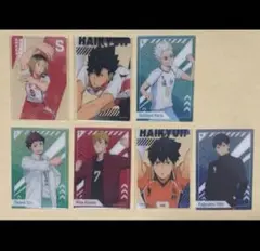 ハイキュー　アニメ　10周年記念展　クリアカード　7枚セット　新品未使用