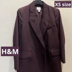 H&M ワイン色テーラードジャケット