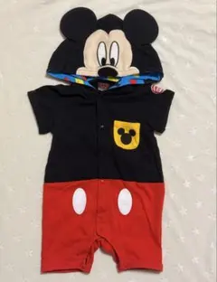 【BABYDOLL】ミッキー フード付きロンパース 70サイズ