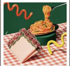 近沢レース/タオルハンカチ/ナポリタン/サーモンピンク/袋ラッピング済み