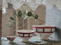 フランスアンティーク リュネビル カフェオレボウルセット - メルカリ