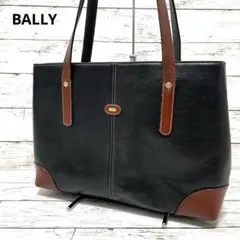 BALLY バリー　オールレザー　ショルダーバック　A4収納　通勤　通学　黒