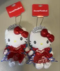 サンリオカラフルピューロランド マスコット(ハローキティ)2点セット