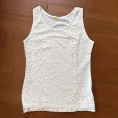 BEAMS HEART ホワイト レース タンクトップのサムネイル