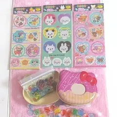 ✴反射シール安全シール3点、おはじきセット