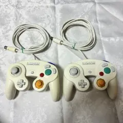 【動作確認済み】ゲームキューブ コントローラー シロ 後期型2個セット