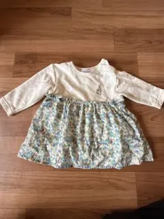 70サイズ 花柄ワンピース