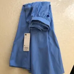 【新品タグ付き】GU ギャザーフレアスカート　ブルー