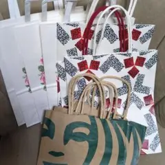 新品‼️未使用に近い‼️三越　高島屋 スタバ　紙袋10枚セット