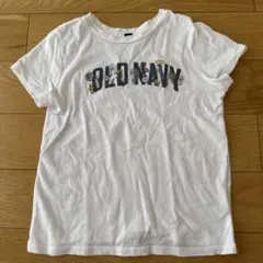 OLD NAVY 花柄 Tシャツ ホワイト　キッズ　Sサイズ　中古品