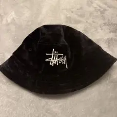 Stussy コーデュロイ バケットハット 黒