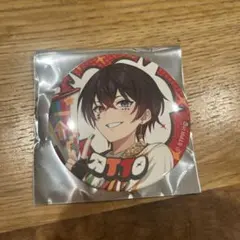 アンプタックカラーズ　あっとくん　等身　缶バッチ　レインボーロード77%