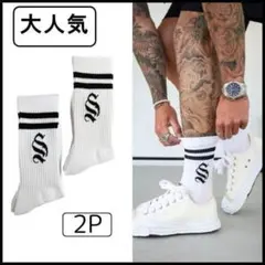 新品【SINNERS ATTIRE】ソックス SOCKS 靴下 2組セット