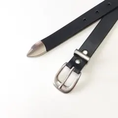 283様専用 レザーベルト ブラック ハンドメイド KT-003