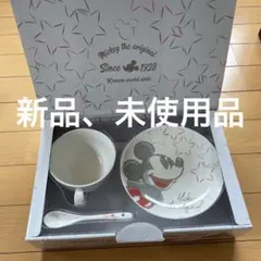 新品 ディズニー ミッキーマウス 食器(マグカップ.スプーン.プレート)3点♡