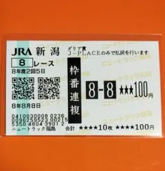 激レア 現地的中 フジキセキ 朝日杯3歳ステークス 額面100円 単勝馬券