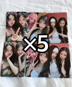 IVE Be Alright 通常盤 封入 ユニット トレカ 6種 コンプ ×5