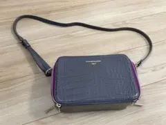 Modaprincipeモーダプリンチペ　クロコ風押型ボックスショルダーバッグ