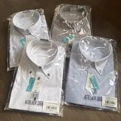 アトリエ365 シャツ 4枚セット ATELIER365 ワイシャツ 3L 半袖