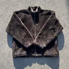 90s ボアジャケット フリースジャケット 馬柄 総柄 vintage Y2K