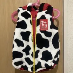 牛柄フリースベスト PARTY PARTY リバーシブル