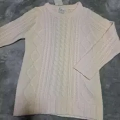 オフホワイト☆編み込みセーター☆Mサイズ☆新品未使用タグ付き☆