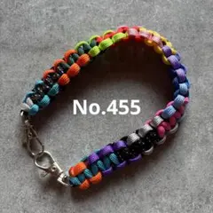 パラコード　ハンドストラップ　スマホストラップ　ハンドメイド　No.455