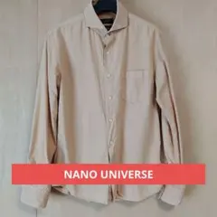 NANO UNIVERSE　ナノユニバース　ベージュ　カッターカラー　シャツ