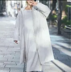 新品未使用⭐︎ 中村アンさん着用♪23区 ロングアウター38 オフホワイト