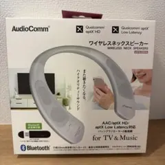 AudioComm ワイヤレスネックスピーカー ASP-W1000N-K 新品 - メルカリ
