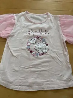 すみっコぐらし フラワー柄Tシャツ　120