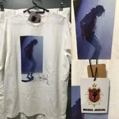 マイケルジャクソン Tシャツ プリント 半袖 ホワイト