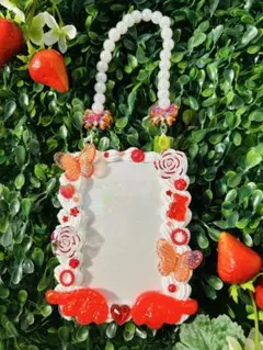 ホイップデコトレカケース　天使の羽　レッド